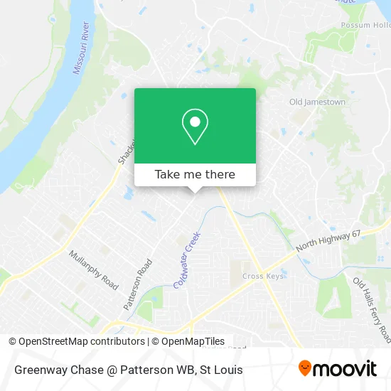 Greenway Chase @ Patterson WB map