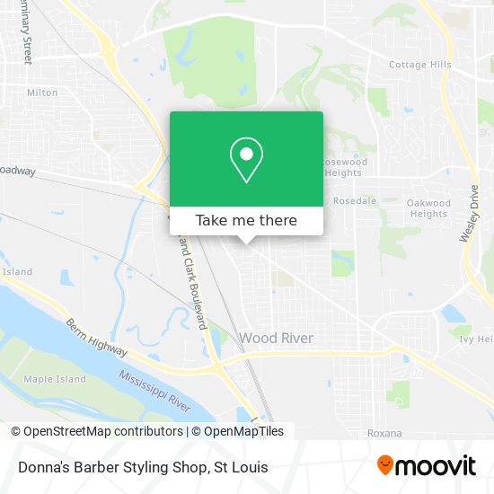 Mapa de Donna's Barber Styling Shop
