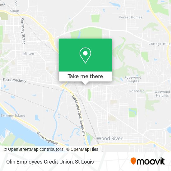 Olin Employees Credit Union map