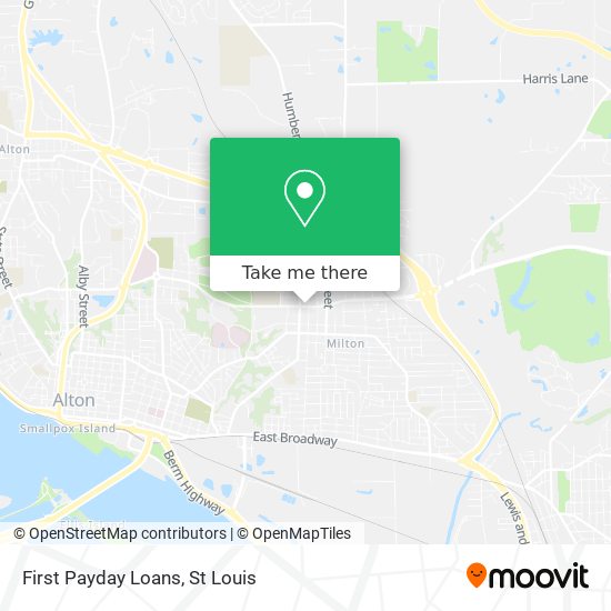 First Payday Loans map