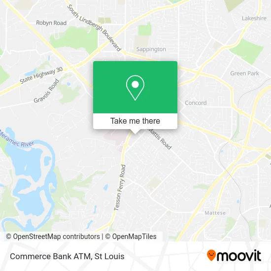 Commerce Bank ATM map