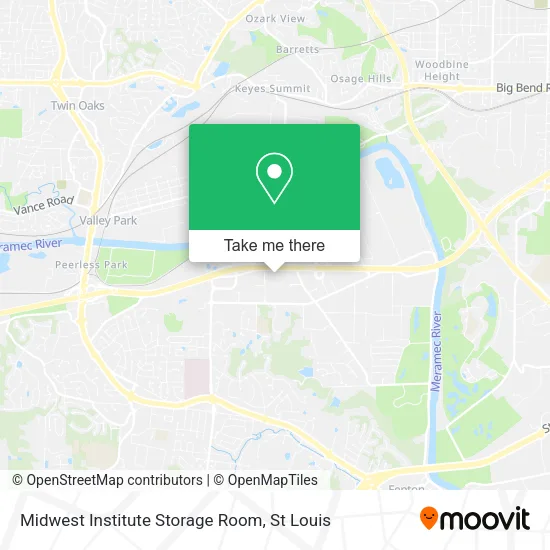 Mapa de Midwest Institute Storage Room