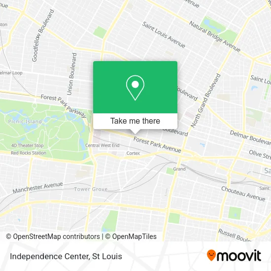 Independence Center map