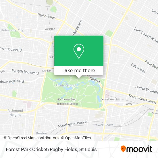 Forest Park Cricket / Rugby Fields map