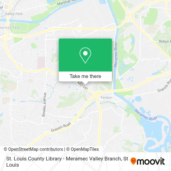 St. Louis County Library - Meramec Valley Branch map