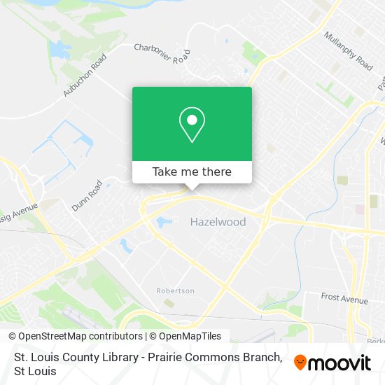 St. Louis County Library - Prairie Commons Branch map