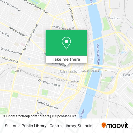 St. Louis Public Library - Central Library map