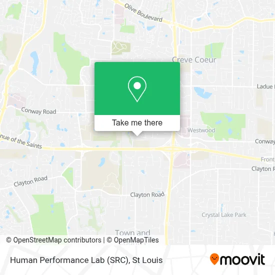 Human Performance Lab (SRC) map