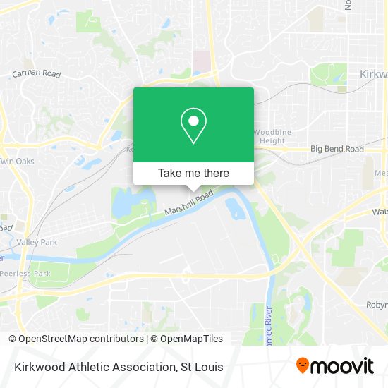 Mapa de Kirkwood Athletic Association