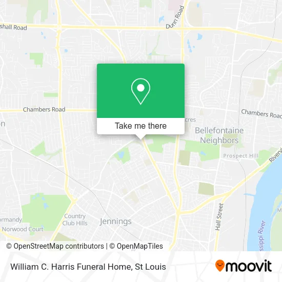 William C. Harris Funeral Home map