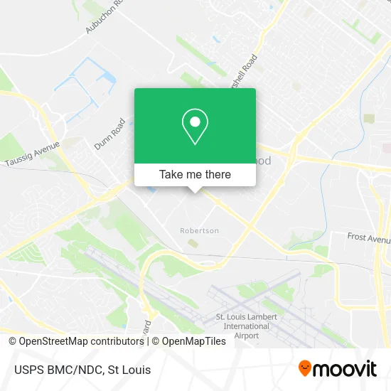 Mapa de USPS BMC/NDC