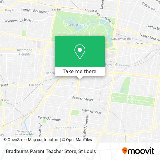 Mapa de Bradburns Parent Teacher Store