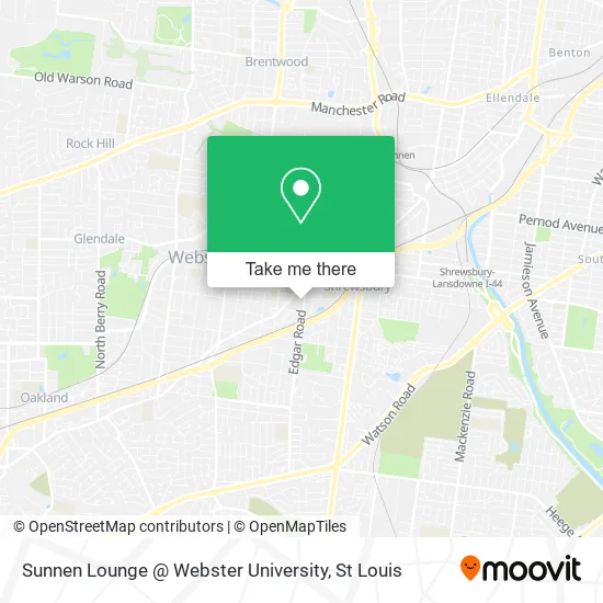 Sunnen Lounge @ Webster University map