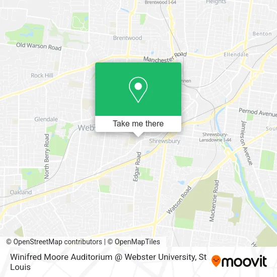 Winifred Moore Auditorium @ Webster University map