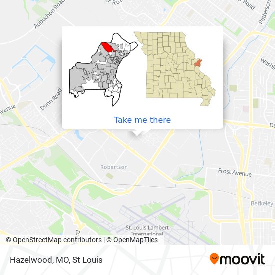 Hazelwood, MO map