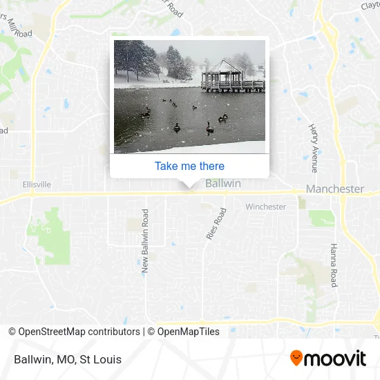 Ballwin, MO map