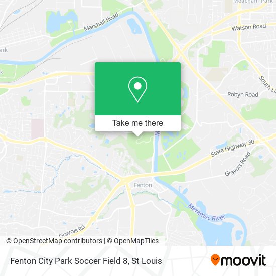 Fenton City Park Soccer Field 8 map