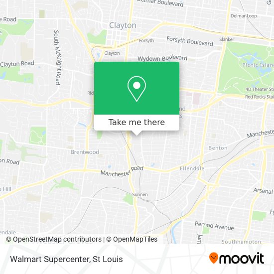 Walmart Supercenter map