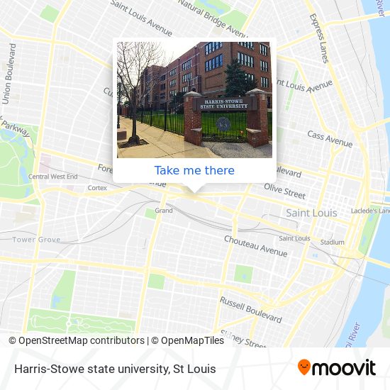 Harris-Stowe state university map