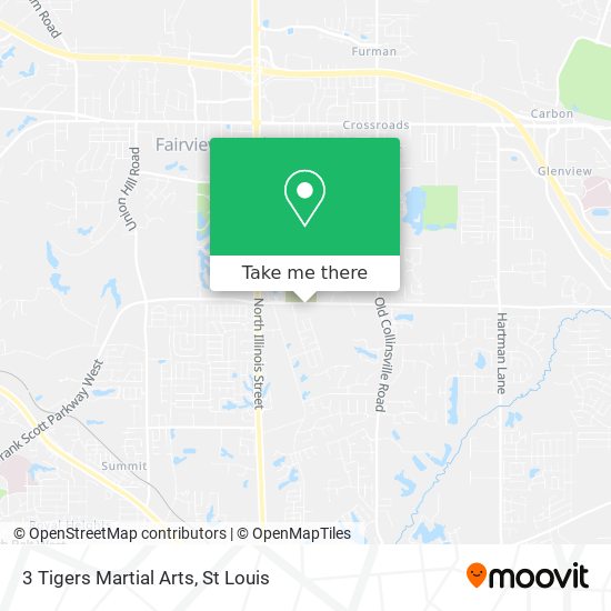 3 Tigers Martial Arts map