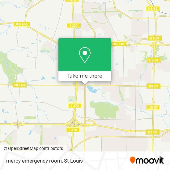 mercy emergency room map