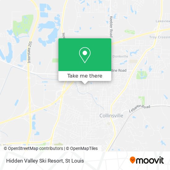 Hidden Valley Ski Resort map