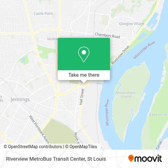 Riverview MetroBus Transit Center map