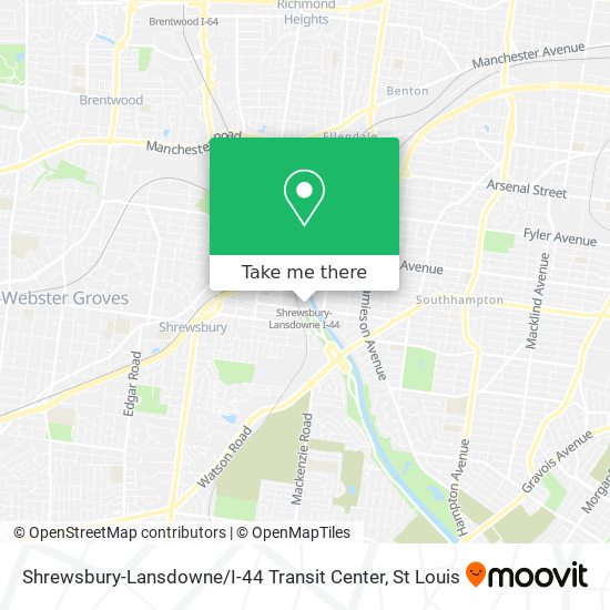 Shrewsbury-Lansdowne / I-44 Transit Center map