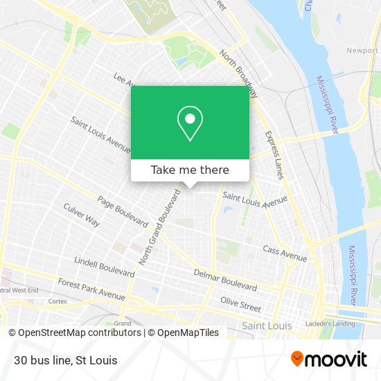 Mapa de 30 bus line
