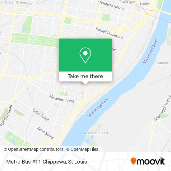 How to get to Metro Bus 11 Chippewa in St. Louis by Bus or Metro