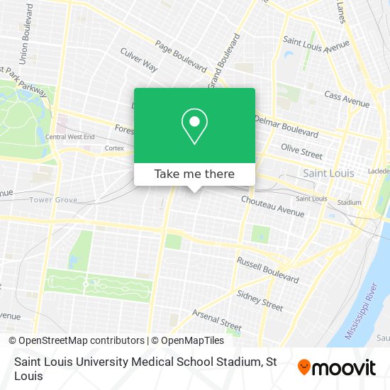 Mapa de Saint Louis University Medical School Stadium