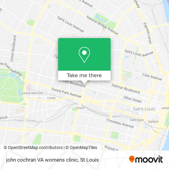 john cochran VA womens clinic map