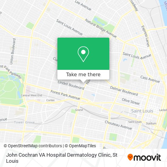 John Cochran VA Hospital Dermatology Clinic map