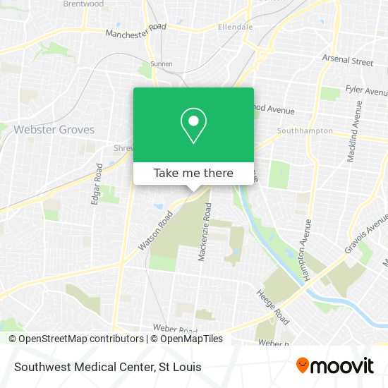 Southwest Medical Center map