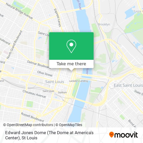 Edward Jones Dome (The Dome at America's Center) map