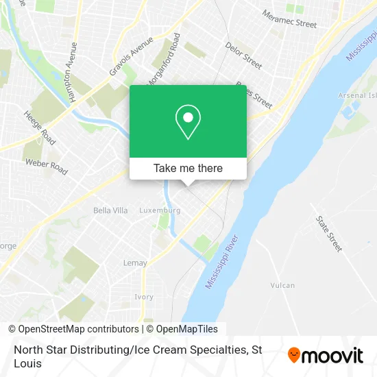 North Star Distributing / Ice Cream Specialties map