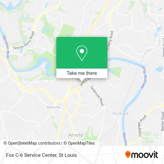 Fox C-6 Service Center map