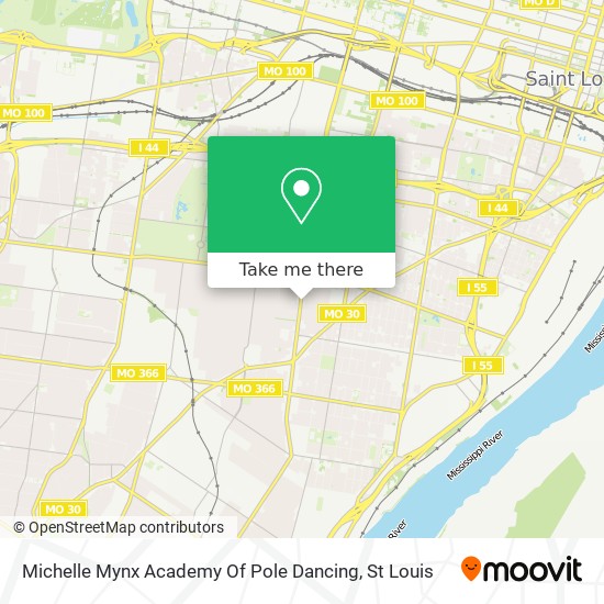 Michelle Mynx Academy Of Pole Dancing map