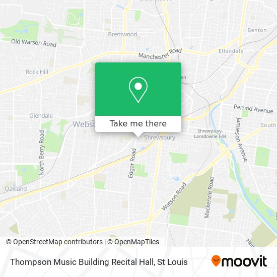 Mapa de Thompson Music Building Recital Hall
