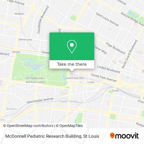 McDonnell Pediatric Research Building map