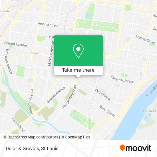 Delor & Gravois map