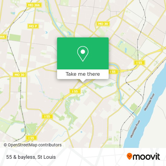 Mapa de 55 & bayless
