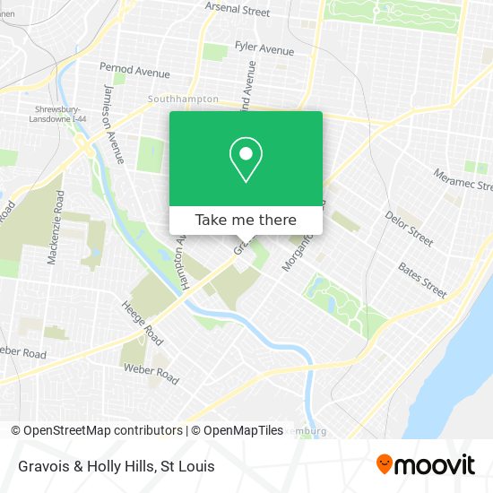 Gravois & Holly Hills map
