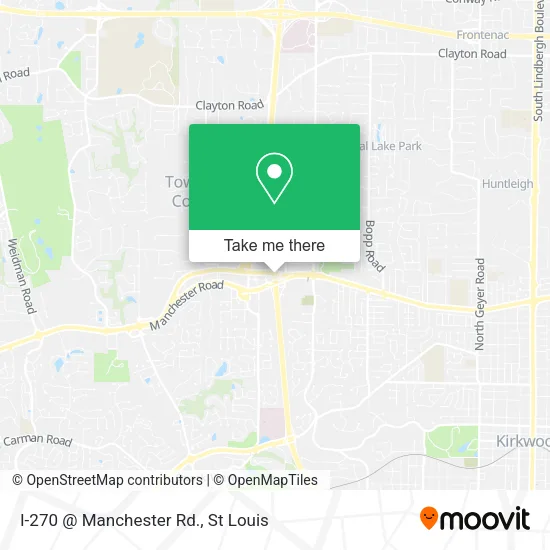 Mapa de I-270 @ Manchester Rd.
