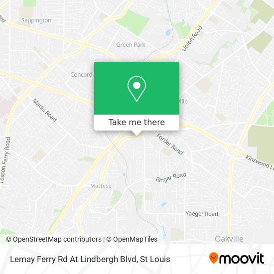 Lemay Ferry Rd At Lindbergh Blvd map