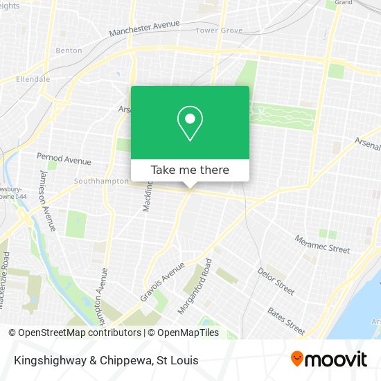 How to get to Kingshighway Chippewa in St. Louis by Bus or