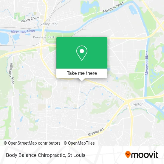 Body Balance Chiropractic map