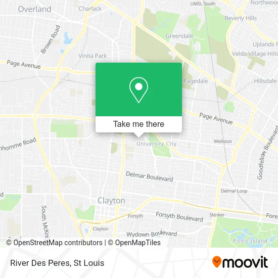 River Des Peres map