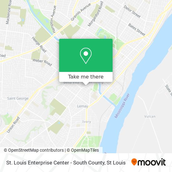 Mapa de St. Louis Enterprise Center - South County