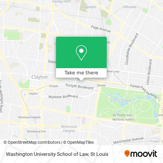 Washington University School of Law map